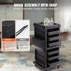 VEVOR Ultimate Salon Trolley Cart, Lockable Beauty Salon Cart for Stylist with 6 Removable Drawers & Tool Holder