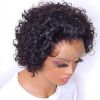 Short Curly Lace Front Wigs Human Hair Wigs for Black Women Pixie Cut Wigs Human Hair Short Curly Human Hair Wigs Pre Plucked with Baby Hair 150% Dens