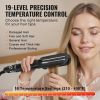 VEVOR Hair Straightener, 1.5-inch Titanium Flat Iron, Dual Infrared Hair Straightener Flat Iron with LCD Display and 19 Temp Levels - 210¬∞F to 450¬∞F