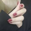 2 Box Simple Style Brick Red Artificial False Nails Tips Fake Nails Decoration