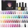 Limegirl Gel Nail Polish Set 60/40/24Colors Semi Permanent UV Led Gel Varnish Soak Off Nail Lacquers Base Top Coat