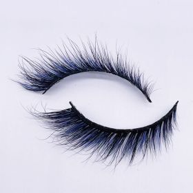 Newly Colorful Eyelashes Soft Mink Lashes Winged Thick Eyelash Handmade Curly Lashes Natural Long Lash For Eyelash Extension (Color: M289-B)