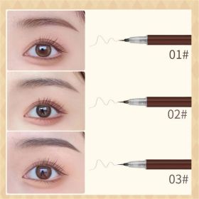 3/1 Pcs Liquid Wenkbrauw Tattoo Potlood 0.01Mm Ultra Dunne Kop Waterdichte Wenkbrauw Pen Zweet-Proof Gemakkelijk Om Kleur eye Cosmetische Make-Up (Color: All Color)