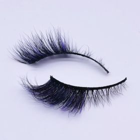 Newly Colorful Eyelashes Soft Mink Lashes Winged Thick Eyelash Handmade Curly Lashes Natural Long Lash For Eyelash Extension (Color: M160-Z)