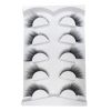 New 5Pairs High Quality Faux Eyelashes Handmade 3D Winged Natural Long Lashes Soft Cat Eye Fake Eyelash For Eye Makeup Wholesale