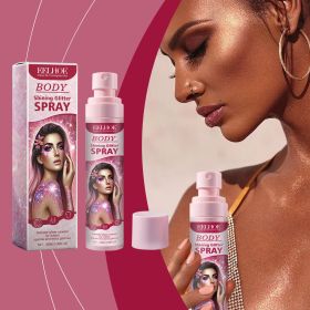 Eelhoe Stage Makeup Glitter Spray Facial Clavicle Brightening Glitter Natural Stereoscopic Long-Lasting Highlighter Spray (Quantity: 1pc)