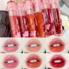 Crystal Glossy Lip Glaze Mirror Cute Bear Lip Gloss Waterproof Transparent Nude Liquid Lipstick Lip Girls Makeup Korean Makeup