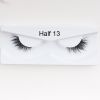 1Pair Mink Half Lashes Soft Thick Eye End Lengthening Faux Eyelashes Natural Long Handmade Eyelash Cross Curl 3D Lash For Makeup