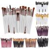 20Pcs Makeup Brushes Set Professional Plastic Handle Soft Synthetic Hair Powder Foundation Eyeshadow Make Up Brushes Cosmetics