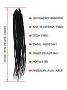 4X EZ SENEGALESE BRAID16 Long Crochet braid synthetic  hairstyle black burgundy brown  ladies box braid crochet hair-16 inch -1Pack*80Strands