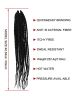 4X EZ SENEGALESE BRAID16 Long Crochet braid synthetic  hairstyle black burgundy brown  ladies box braid crochet hair-16 inch -1Pack*80Strands