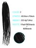 4X EZ SENEGALESE BRAID16 Long Crochet braid synthetic  hairstyle black burgundy brown  ladies box braid crochet hair-16 inch -1Pack*80Strands